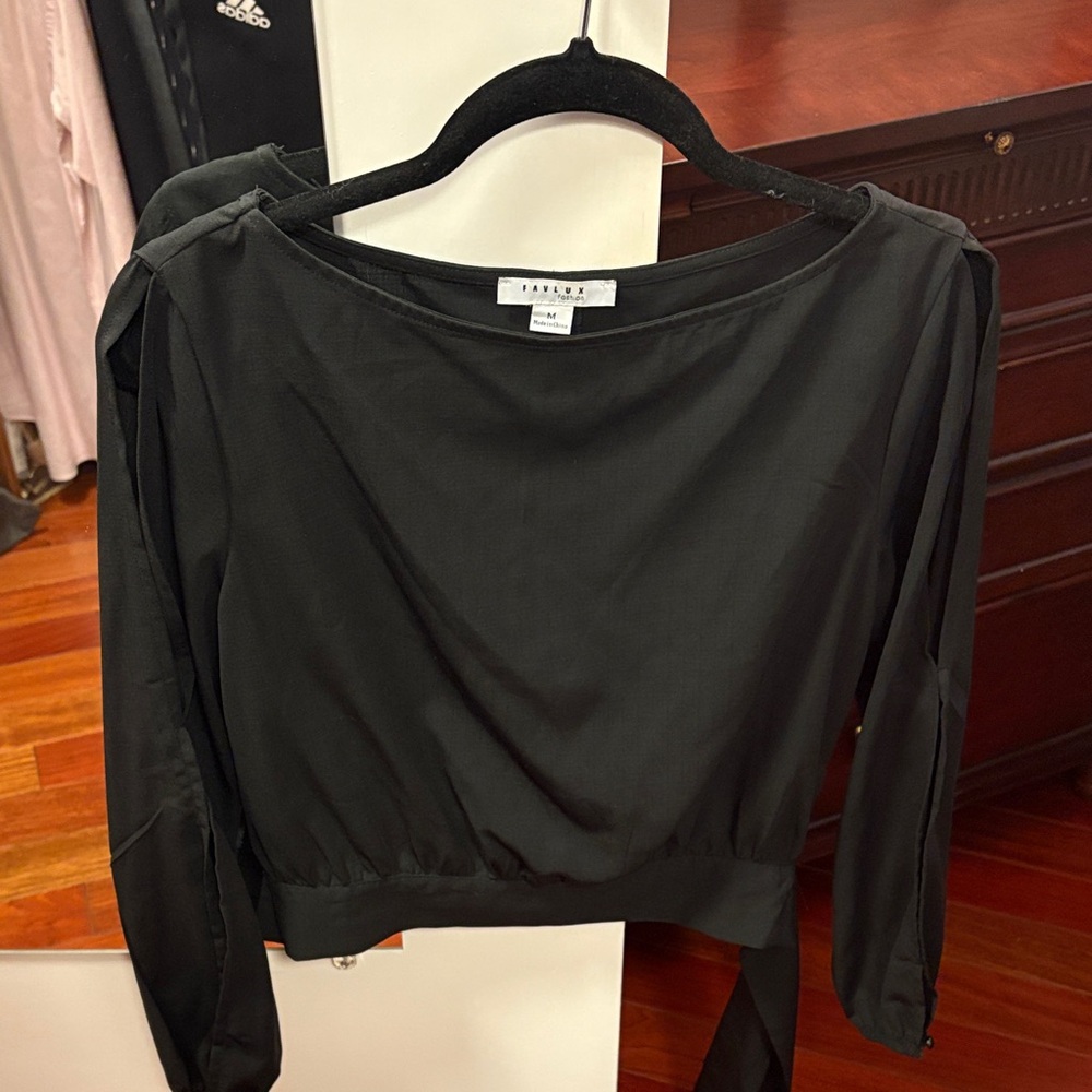 FAVLUX Elegant Black Blouse